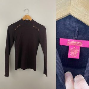 Catherine Malandrino Mockneck Sweater
